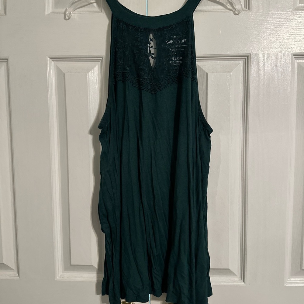 Green torrid Lace Detail Top